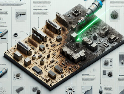 Laser cleaning for removing contaminants from electronic components