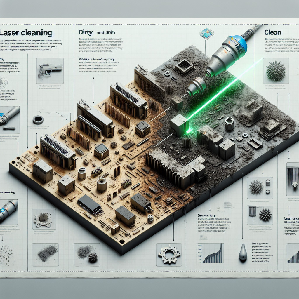 Laser cleaning for removing contaminants from electronic components